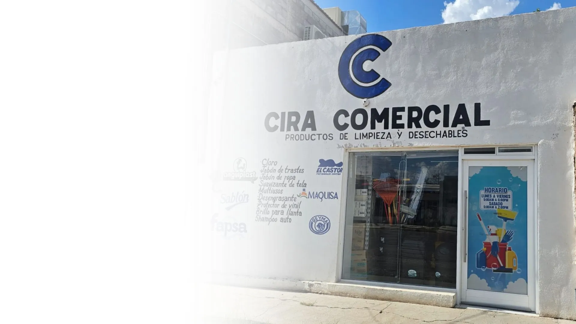 Productos de limpieza y desechables disponibles en Cira Comercial